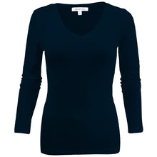 Load image into Gallery viewer, Women&#39;s Long Sleeve T-Shirt V-Neck Basic Layer Spandex Shirts