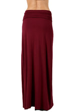 Load image into Gallery viewer, Premium  Fold Over High Waist  Long  Floor Length Maxi Skirt 