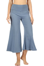 Load image into Gallery viewer, Premium High Elastic Waistband Wide Leg Gaucho Capri Pants