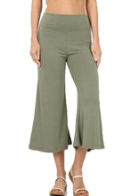 Load image into Gallery viewer, Premium High Elastic Waistband Wide Leg Gaucho Capri Pants