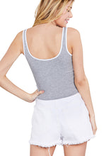 Load image into Gallery viewer, Women&#39;s Basic Sleeveless Scoop Neck Contrast Tape Tank Tops