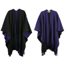 Load image into Gallery viewer, Women&#39;s Winter Knitted Cashmere Poncho Capes Shawl Sweater